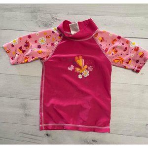 UV skinz butterfly rash‎ guard 12-18 months